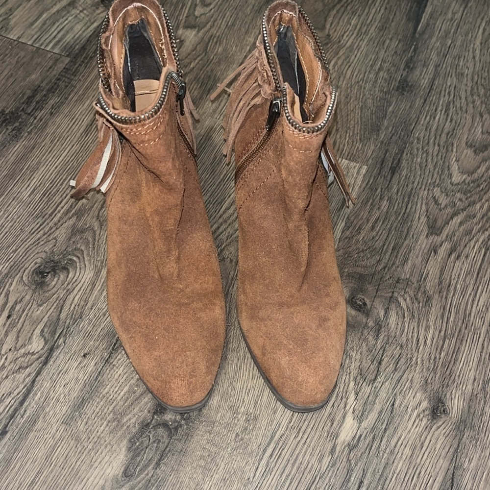 Dolce Vita Fringe Suede Ankle Boots size 7 - Picture 5 of 10
